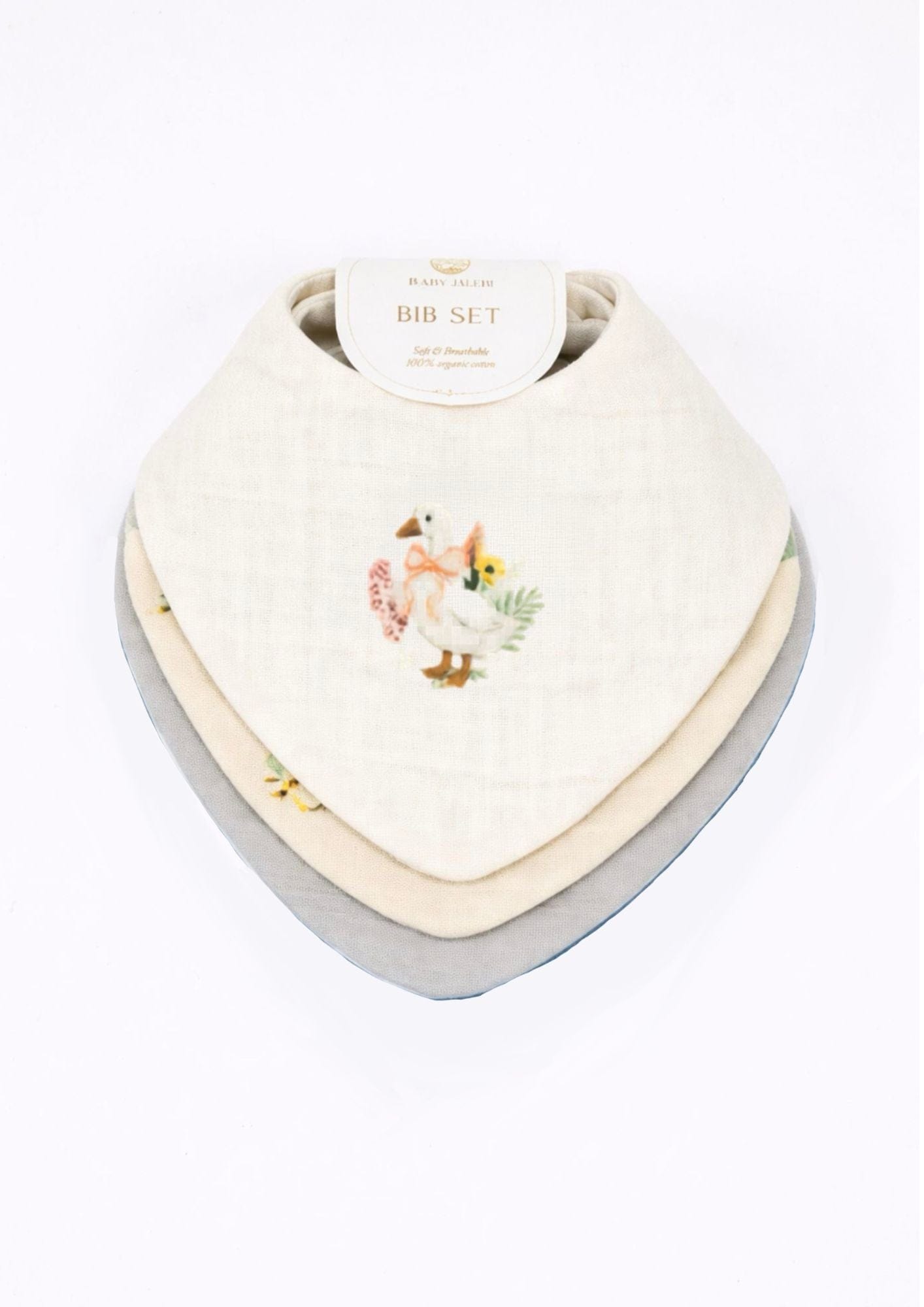 Baby Jalebi Bibs BUTTERCUP Set of 3 Bibs