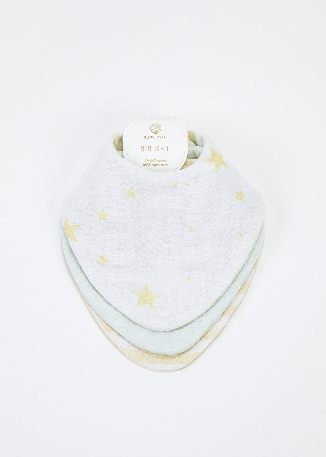 Baby Jalebi Bibs Luna Set of 3 Bibs