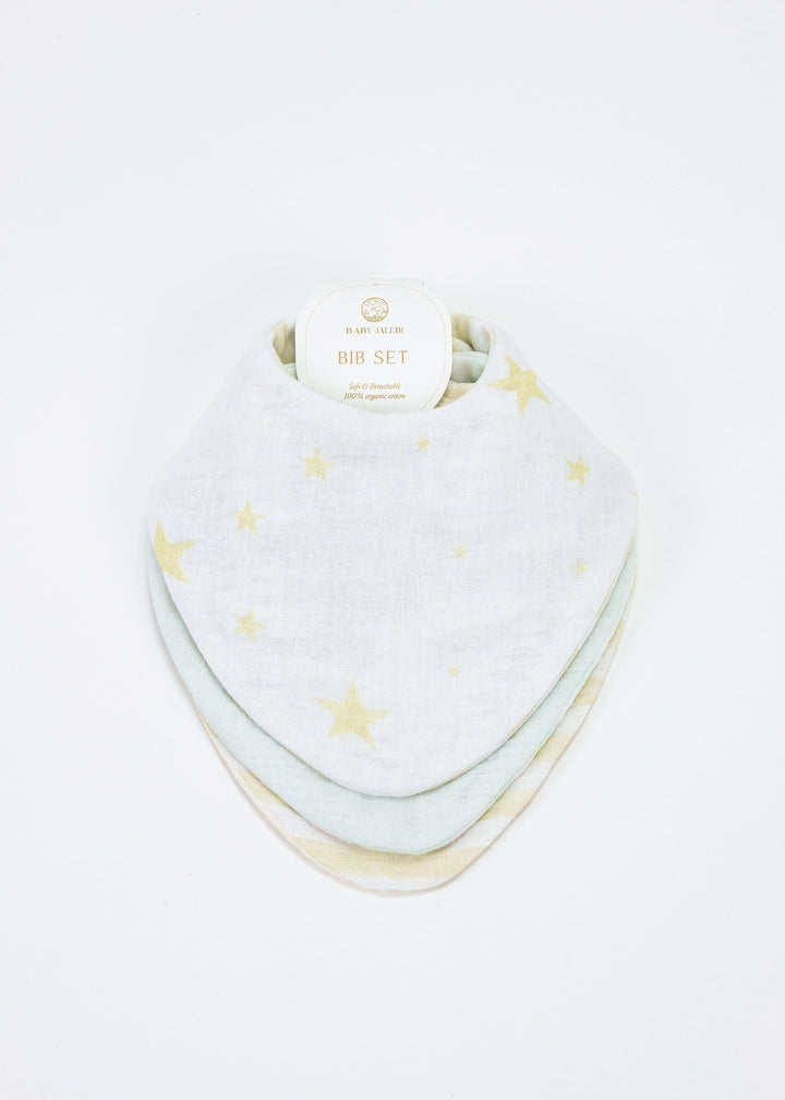 Baby Jalebi Bibs Luna Set of 3 Bibs