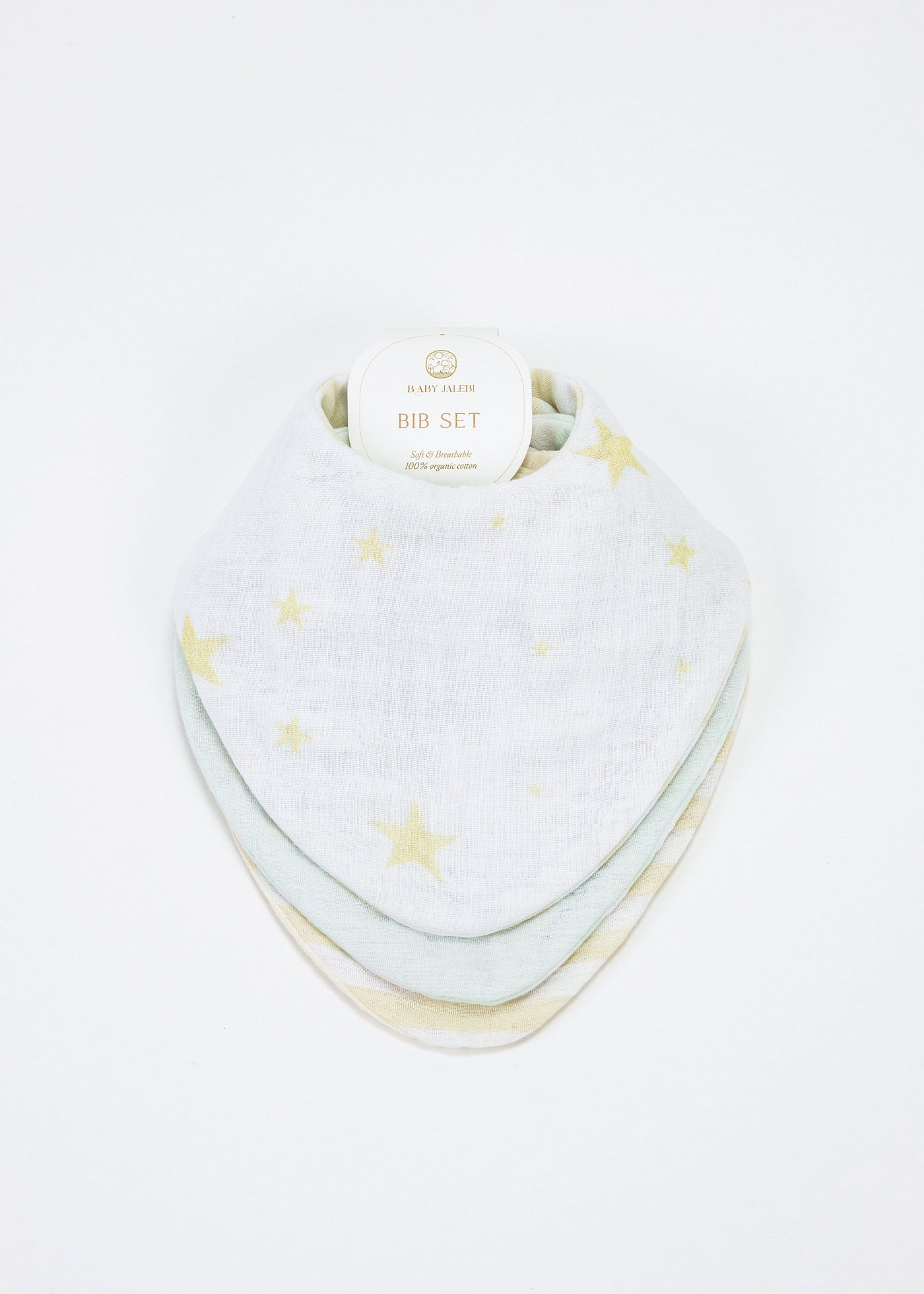 Baby Jalebi Bibs Luna Set of 3 Bibs