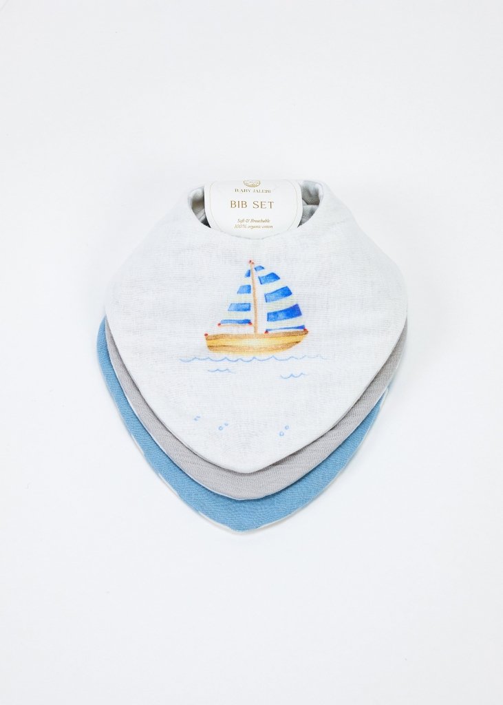 Riviera Set of 3 Bibs - Baby Jalebi