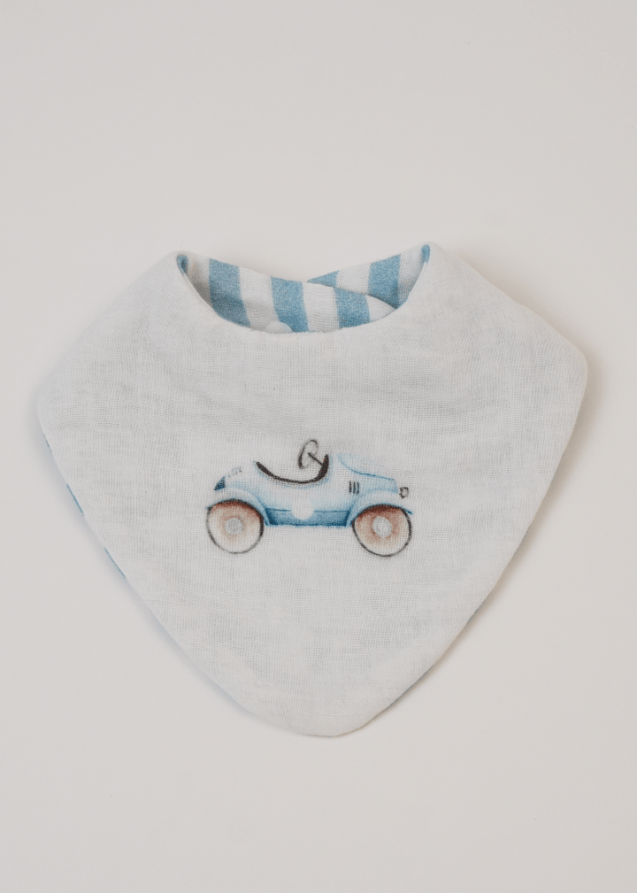 Set of 3 Bibs Roadster + + Stripes - Baby Jalebi