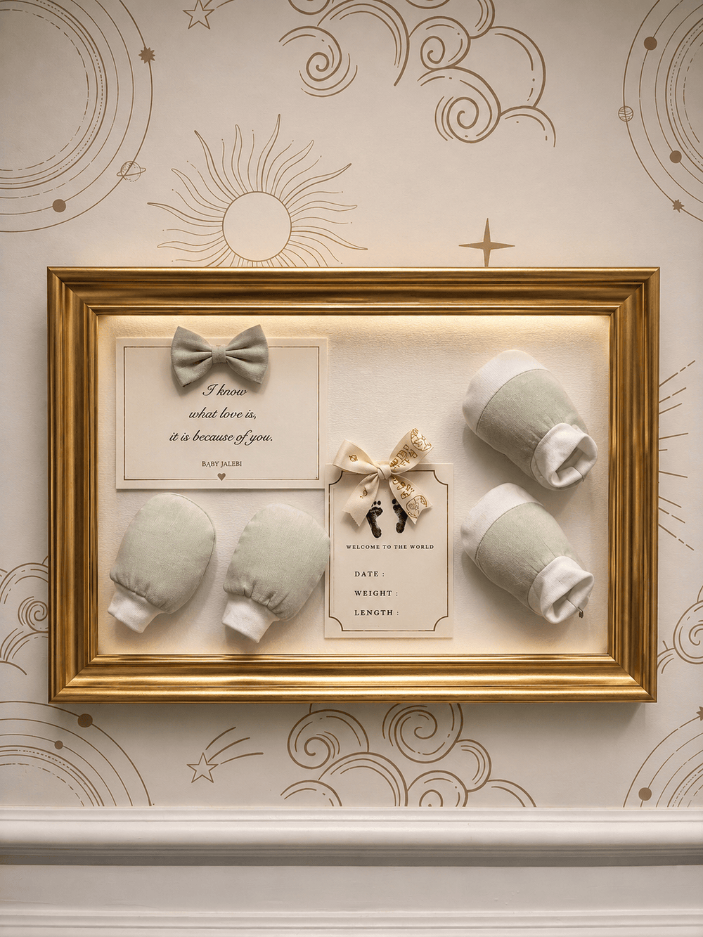 Baby Jalebi Birth Announcement Frame