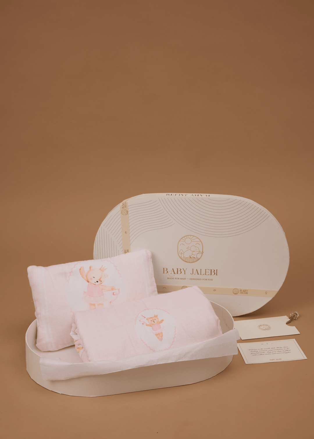 Baby Jalebi Blankets & Pillow Gift Sets Prima Ballerina Bear Blanket & Pillow Gift Box