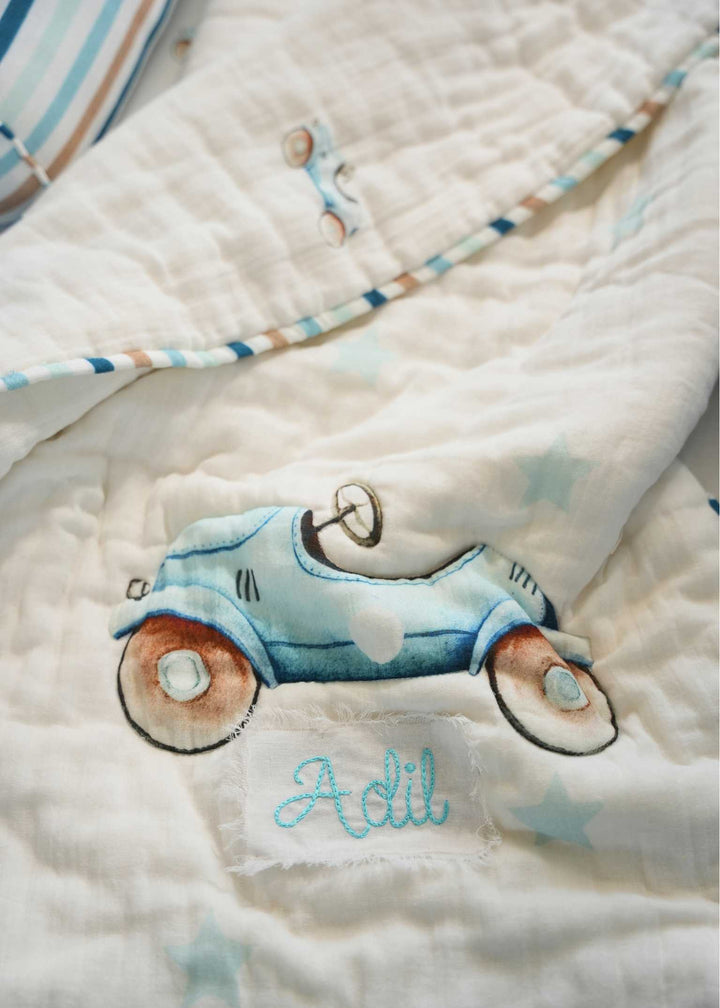 Baby Jalebi Blankets & Pillow Gift Sets Roadster Baby Blanket & Pillow Gift Set