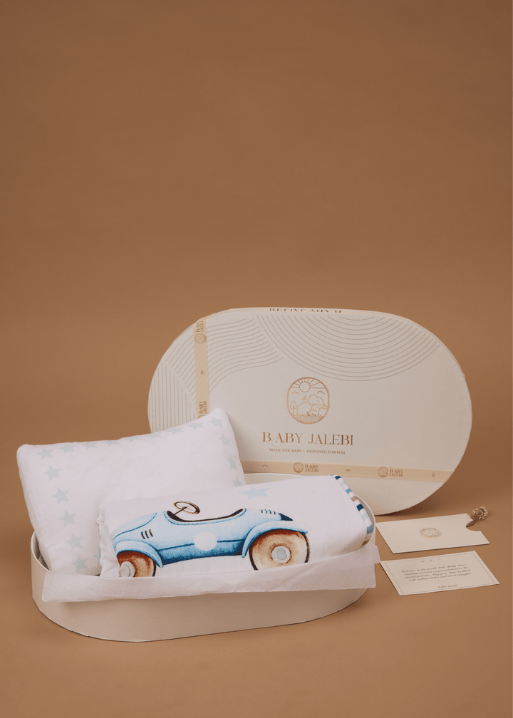 Baby Jalebi Blankets & Pillow Gift Sets Roadster Baby Blanket & Pillow Gift Set