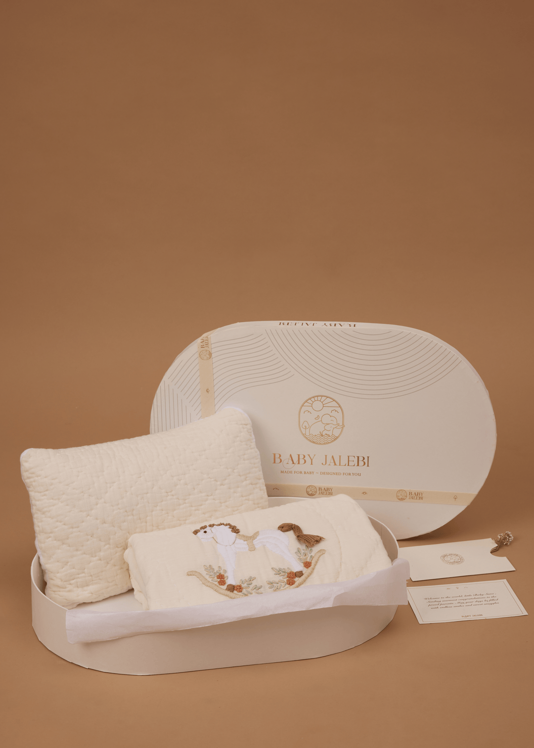 Baby Jalebi Blankets & Pillow Gift Sets Rocking Horse Baby Blanket & Pillow Gift Set