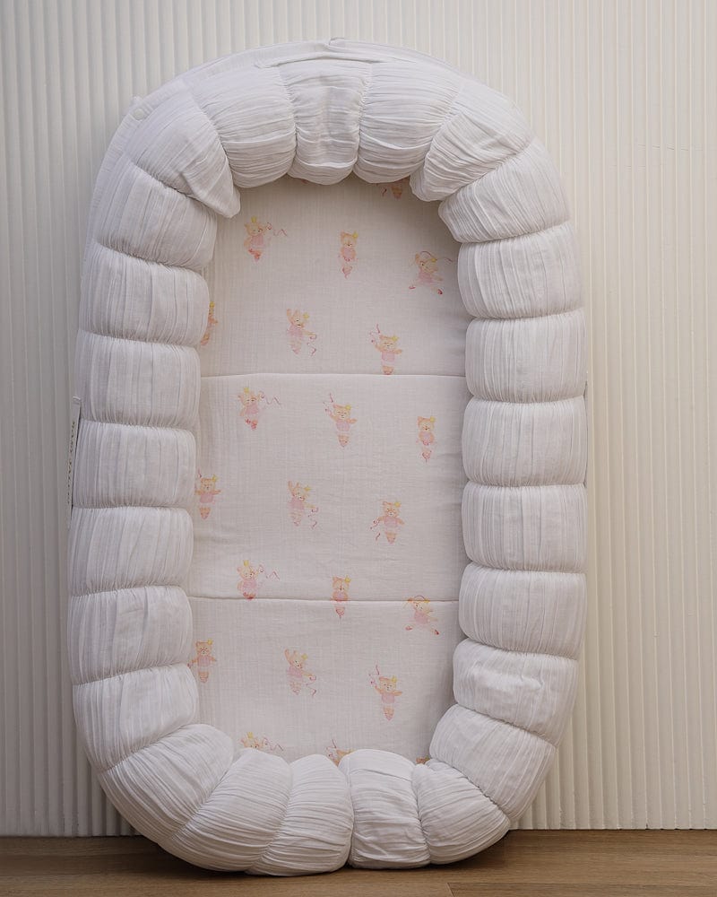 Baby Jalebi Changing Mat Prima ballerina bear Waterproof Liner for Sleep Cloud / Mat