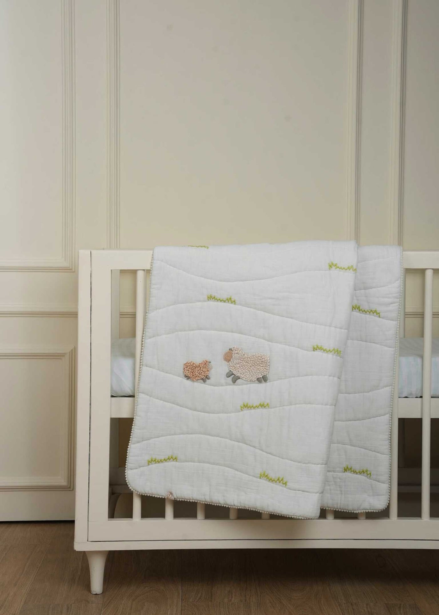 Baby Jalebi Cot Bedding Sets Counting Sheep Complete Cot Bedding Set with Bumper