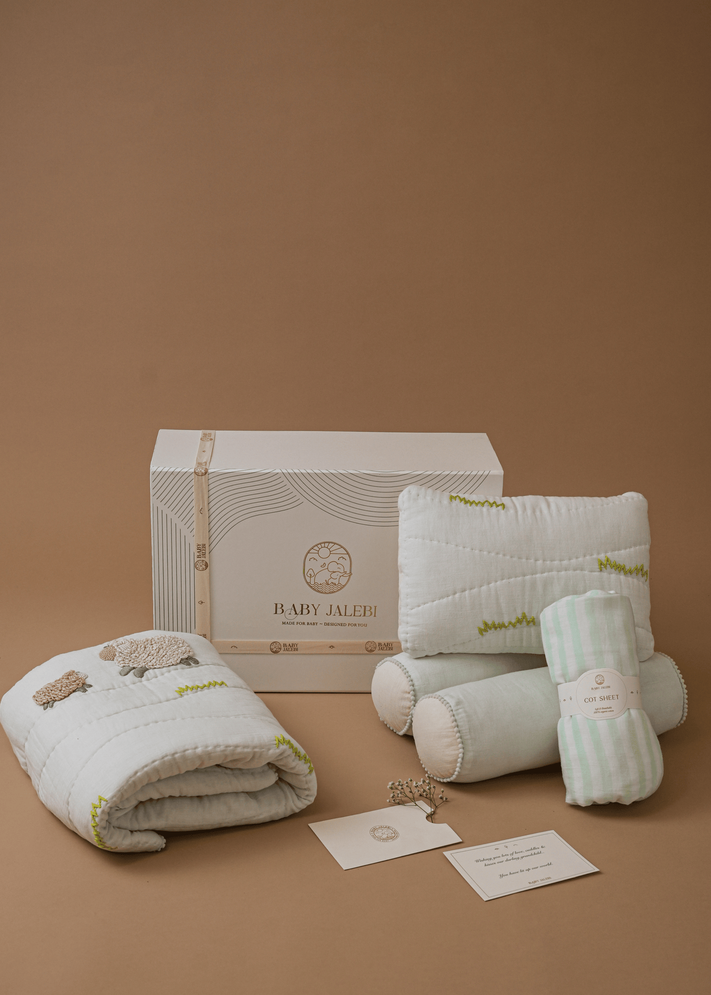 Baby Jalebi Cot Bedding Sets Counting Sheep Cot Bedding Set