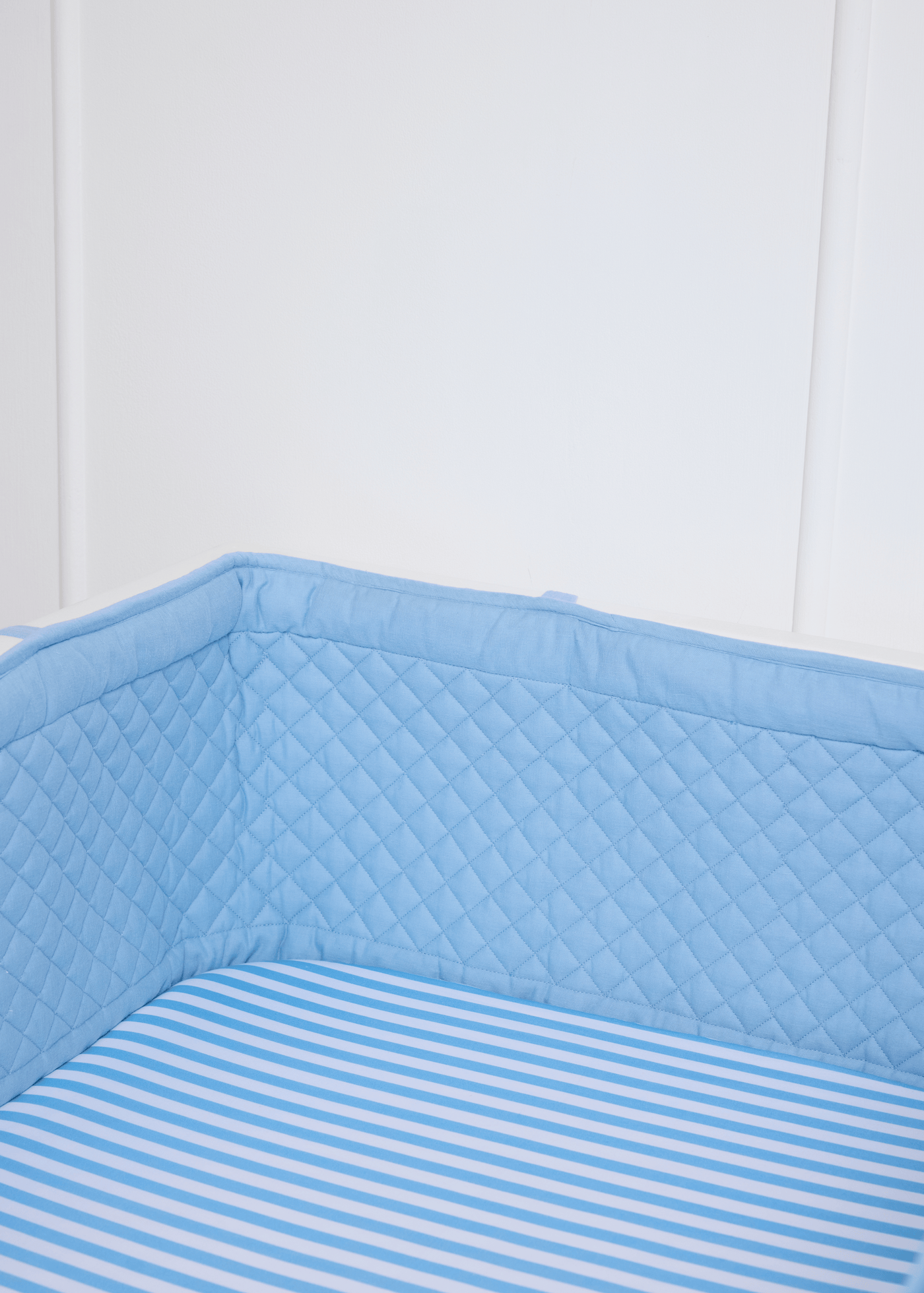 Baby Jalebi Cot Bedding Sets Heirloom Blue Complete Cot Bedding Set with Bumper