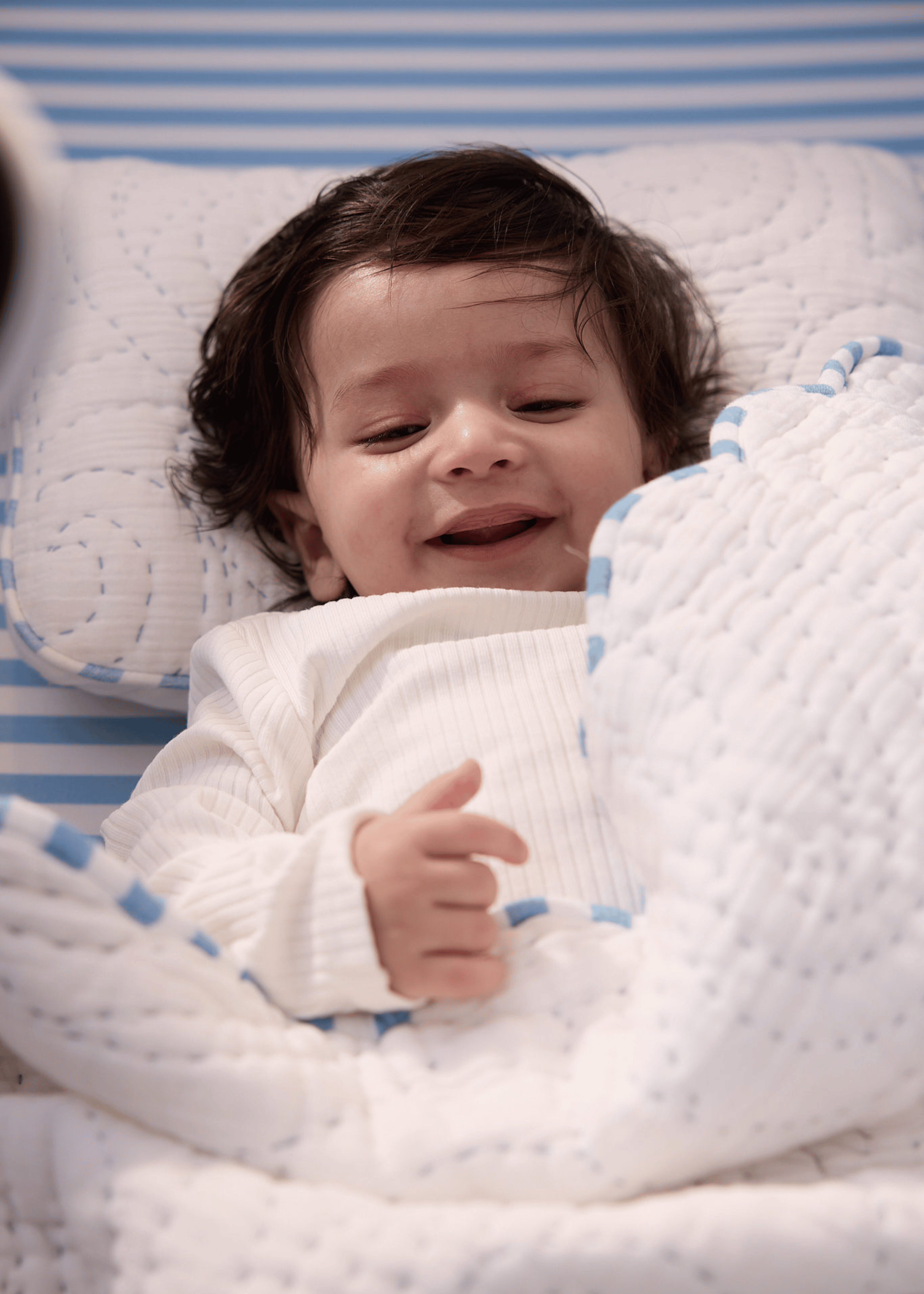 Baby Jalebi Cot Bedding Sets Heirloom Blue Complete Cot Bedding Set with Bumper