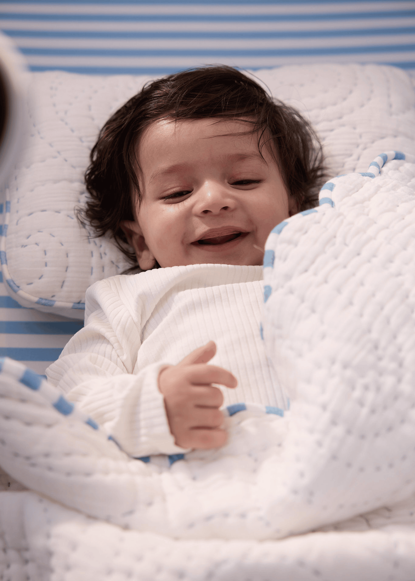 Baby Jalebi Cot Bedding Sets Heirloom Blue Complete Cot Bedding Set with Bumper