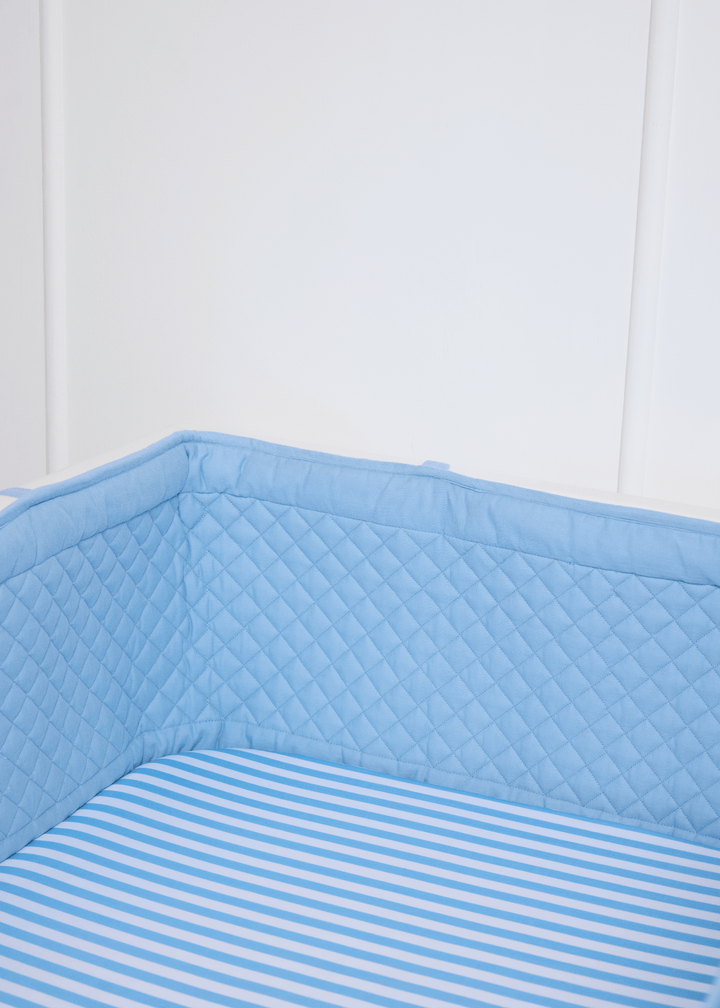 Baby Jalebi Cot Bedding Sets Heirloom Blue Complete Cot Bedding Set with Bumper
