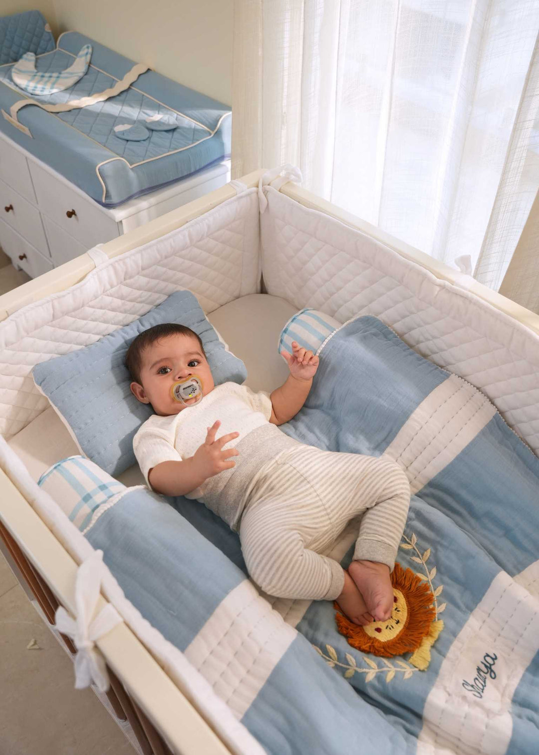 Baby Jalebi Cot Bedding Sets Lion King Complete Cot Bedding Set with Bumper