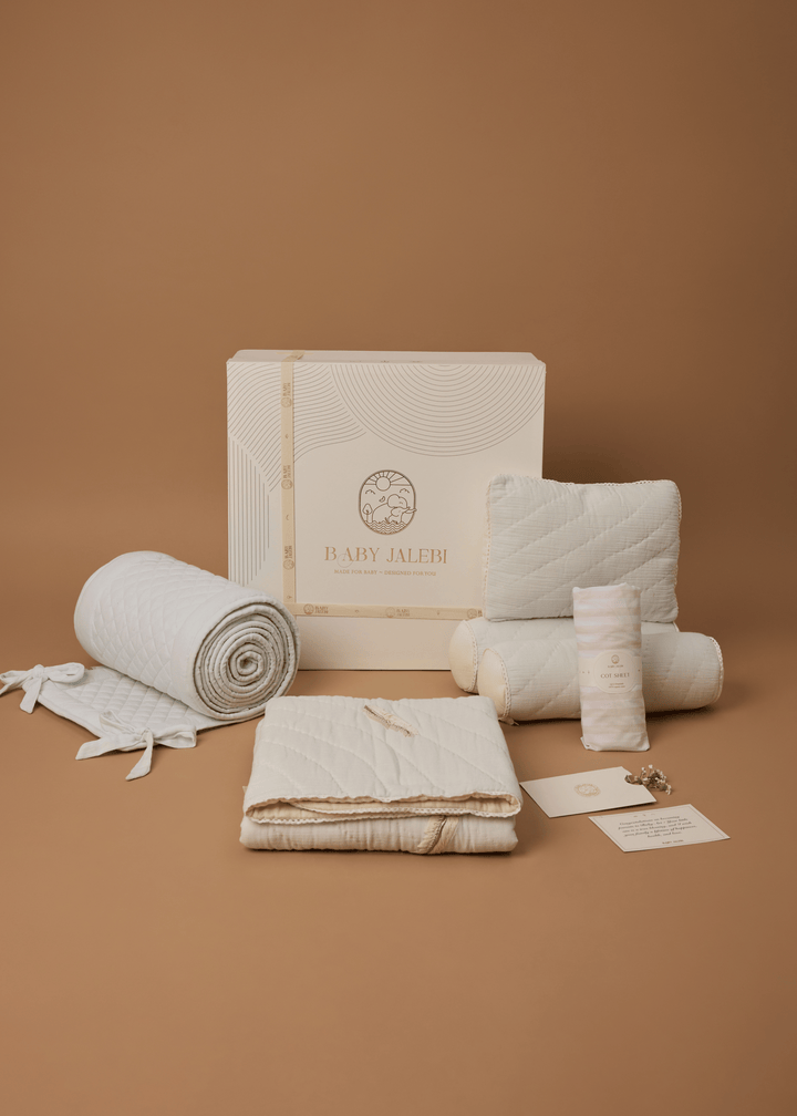Baby Jalebi Cot Bedding Sets Plume Complete Cot Bedding Set with Bumper