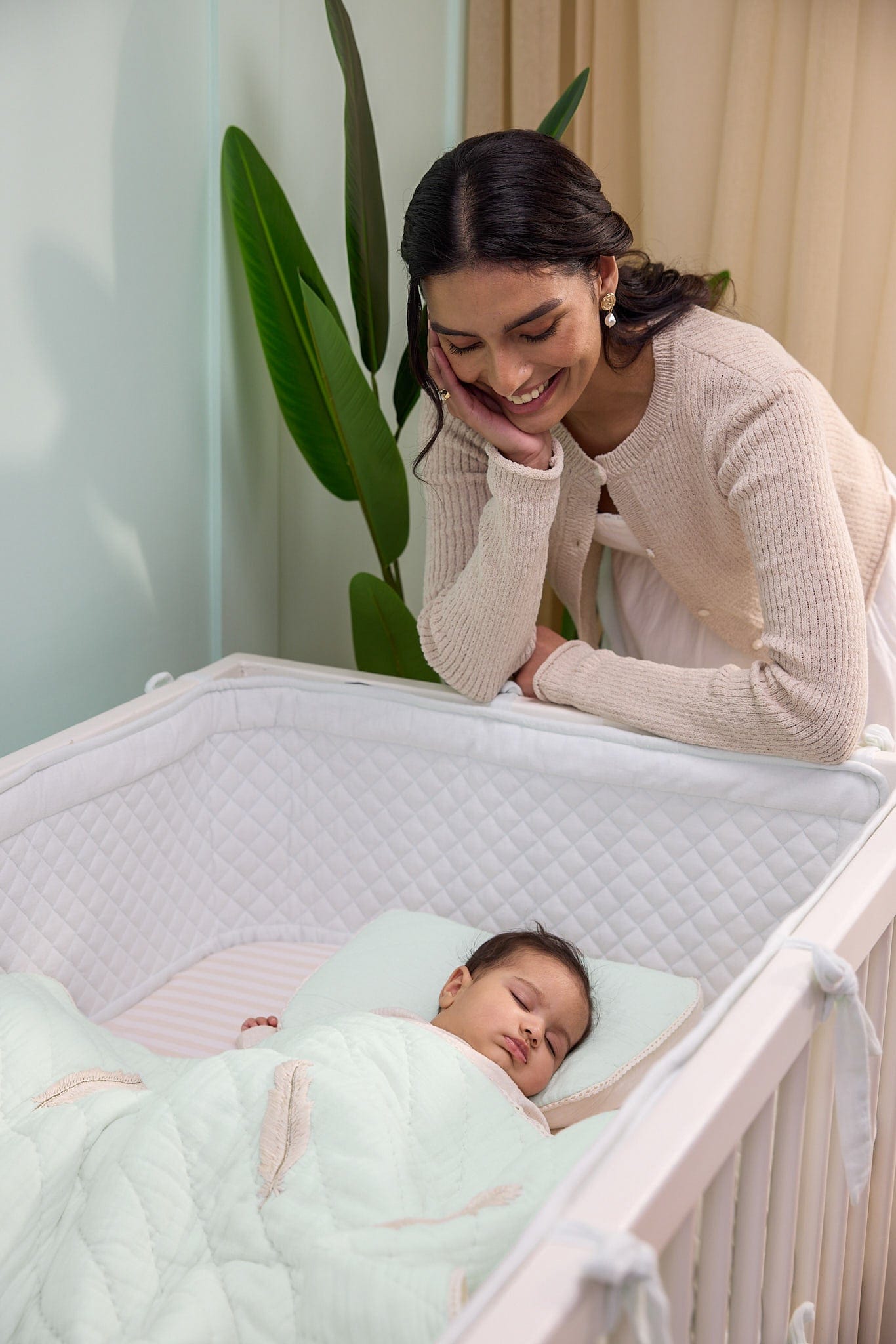 Baby Jalebi Cot Bedding Sets Plume Complete Cot Bedding Set with Bumper