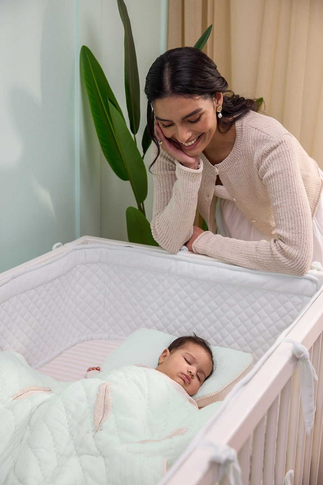 Baby Jalebi Cot Bedding Sets Plume Complete Cot Bedding Set with Bumper