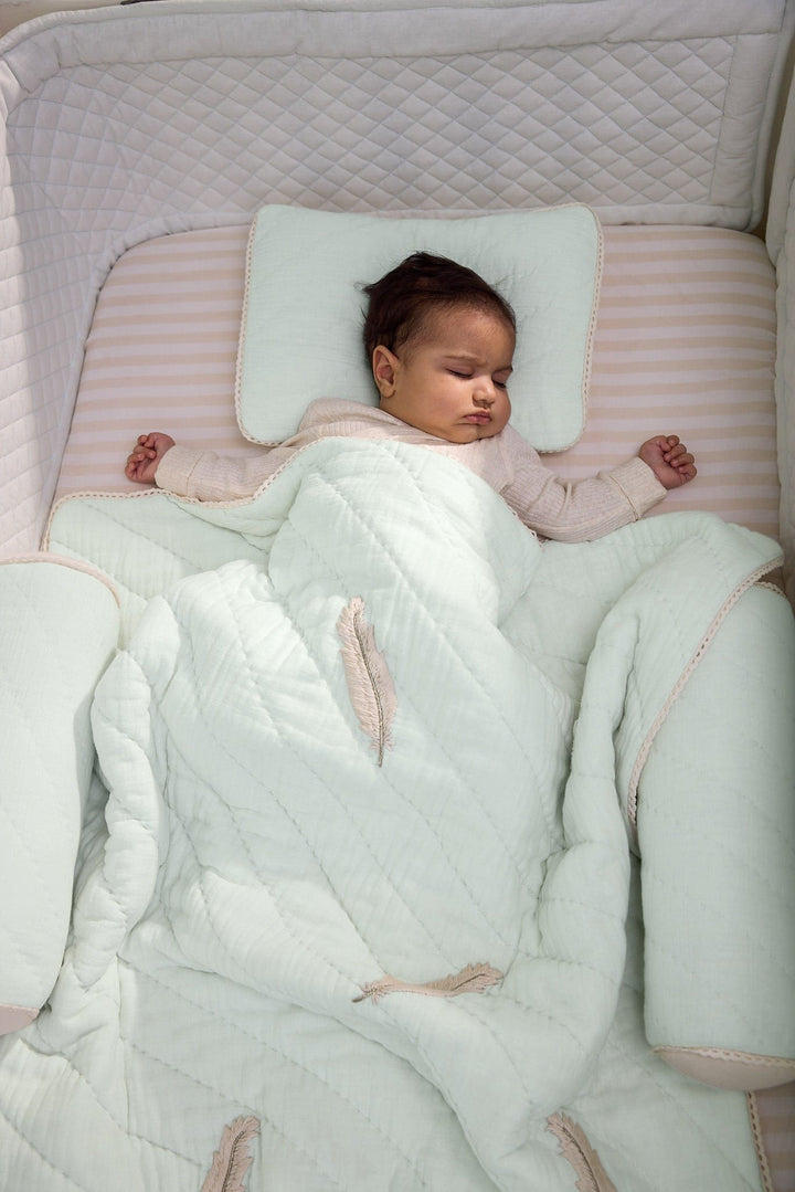 Baby Jalebi Cot Bedding Sets Plume Complete Cot Bedding Set with Bumper