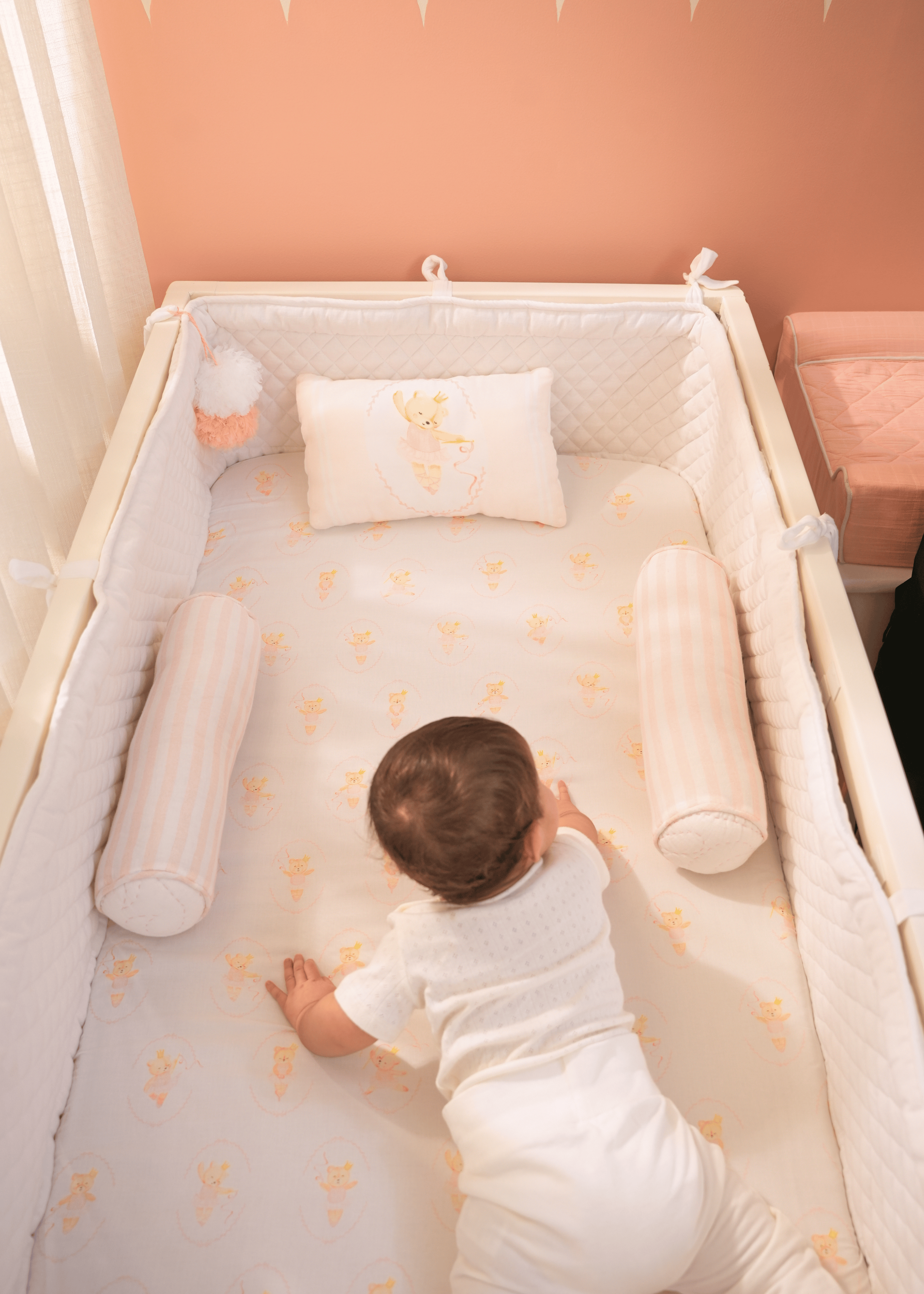Baby Jalebi Cot Bedding Sets Prima Ballerina Bear Complete  Cot Bedding Set with Bumper