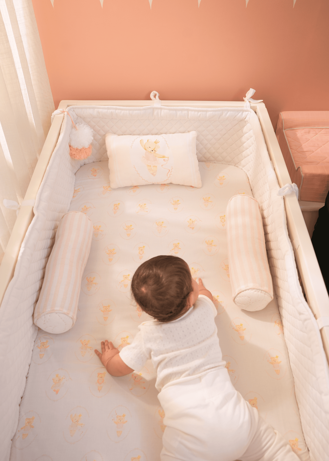 Baby Jalebi Cot Bedding Sets Prima Ballerina Bear Complete  Cot Bedding Set with Bumper