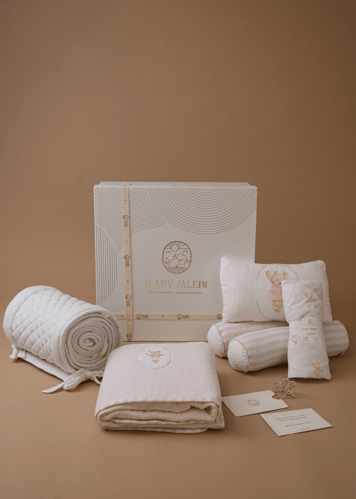Baby Jalebi Cot Bedding Sets Prima Ballerina Bear Complete  Cot Bedding Set with Bumper