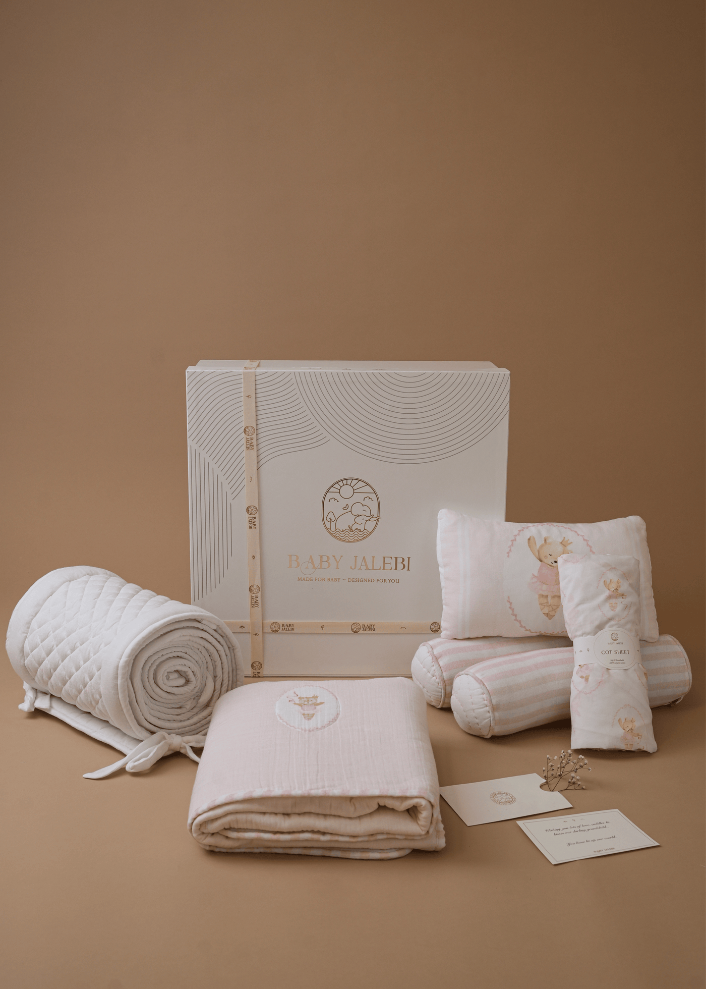 Baby Jalebi Cot Bedding Sets Prima Ballerina Bear Complete  Cot Bedding Set with Bumper