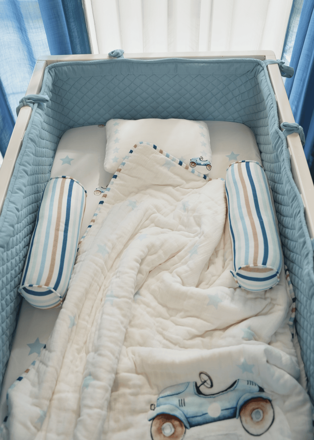 Baby Jalebi Cot Bedding Sets Roadster Complete Cot Bedding Set with Bumper