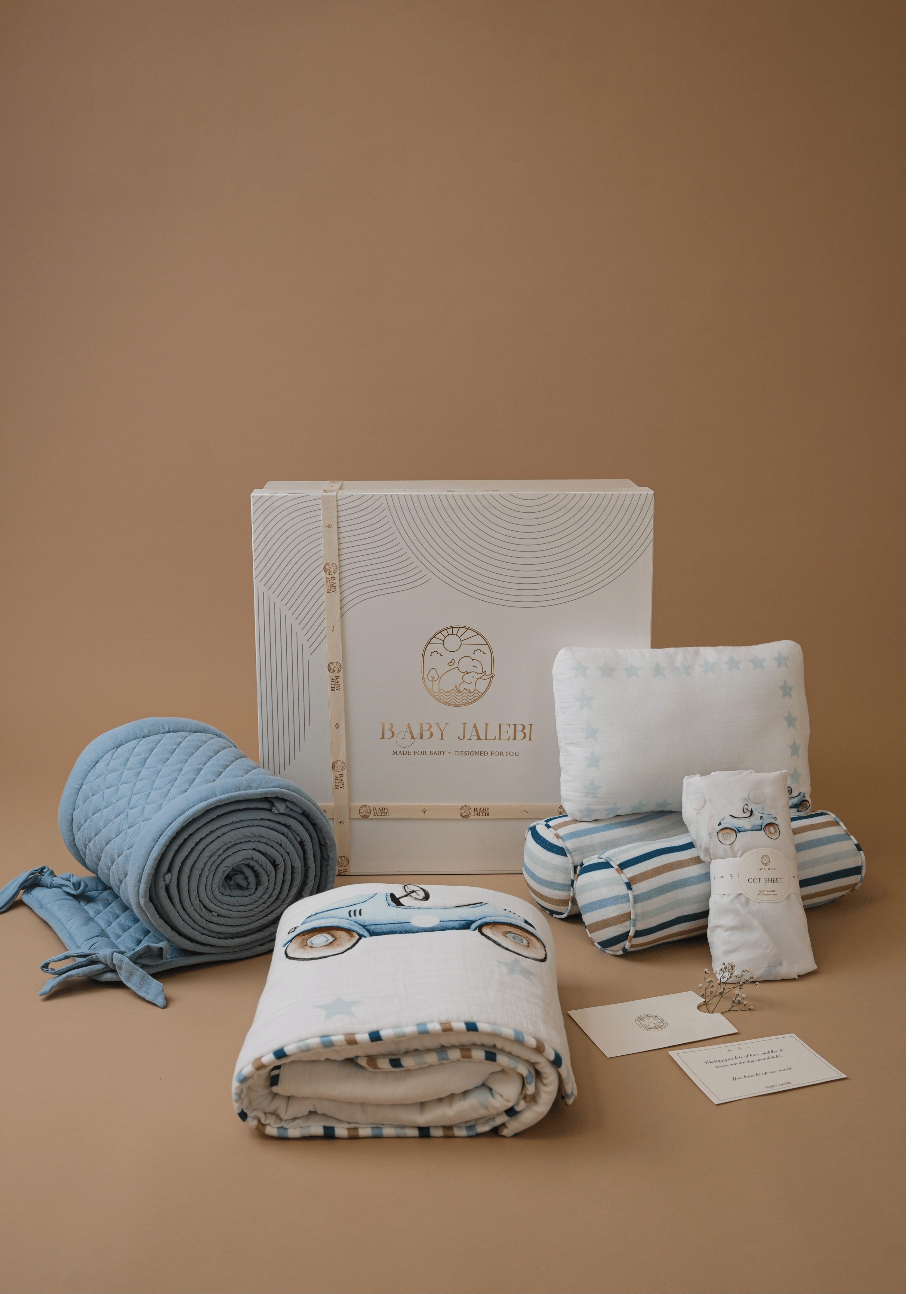 Baby Jalebi Cot Bedding Sets Roadster Complete Cot Bedding Set with Bumper