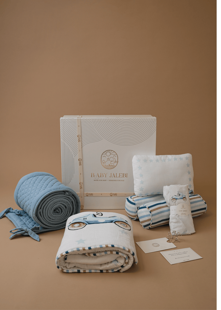 Baby Jalebi Cot Bedding Sets Roadster Complete Cot Bedding Set with Bumper