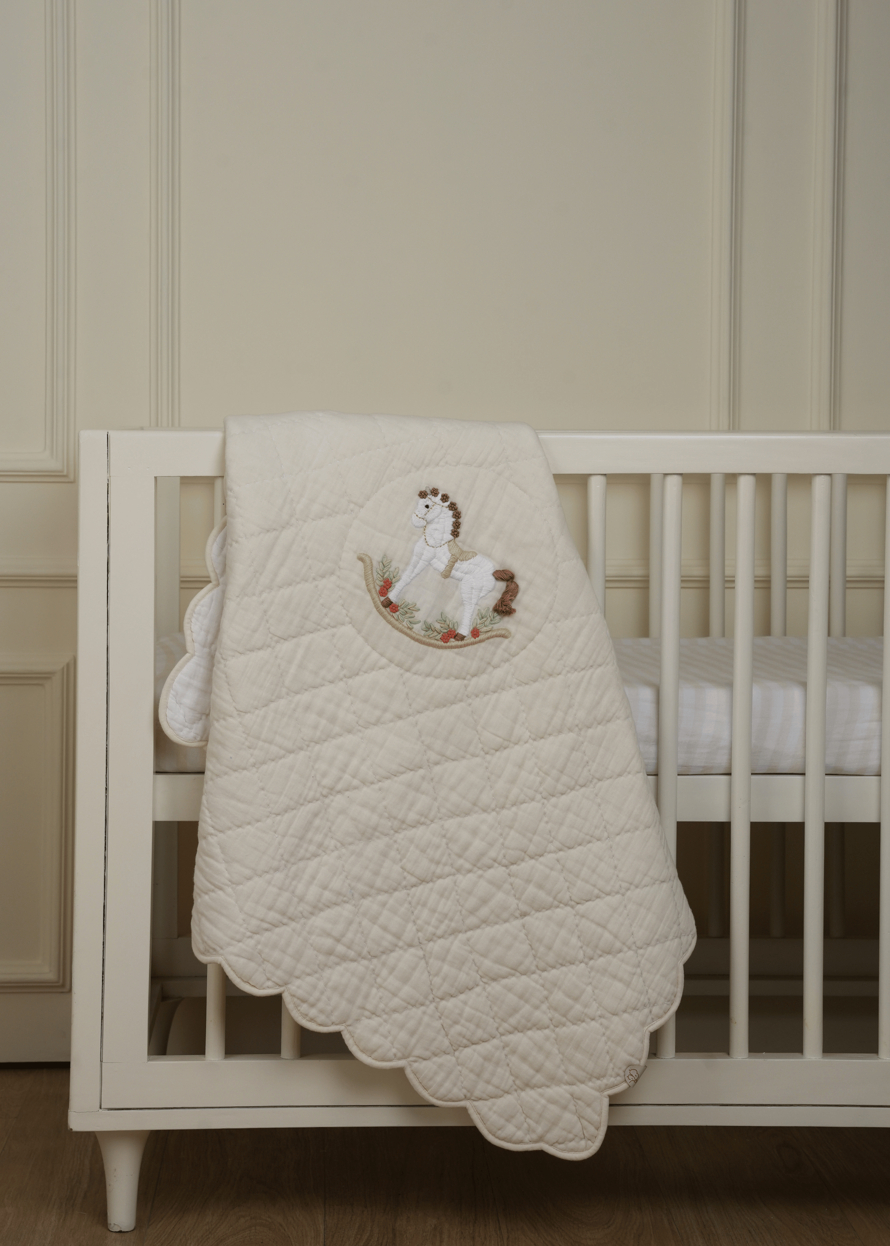 Baby Jalebi Cot Bedding Sets Rocking Horse Complete Cot Bedding Set with Bumper