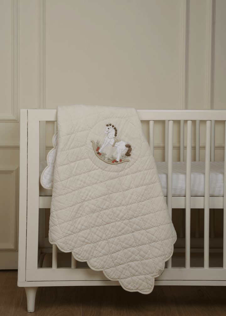 Baby Jalebi Cot Bedding Sets Rocking Horse Complete Cot Bedding Set with Bumper