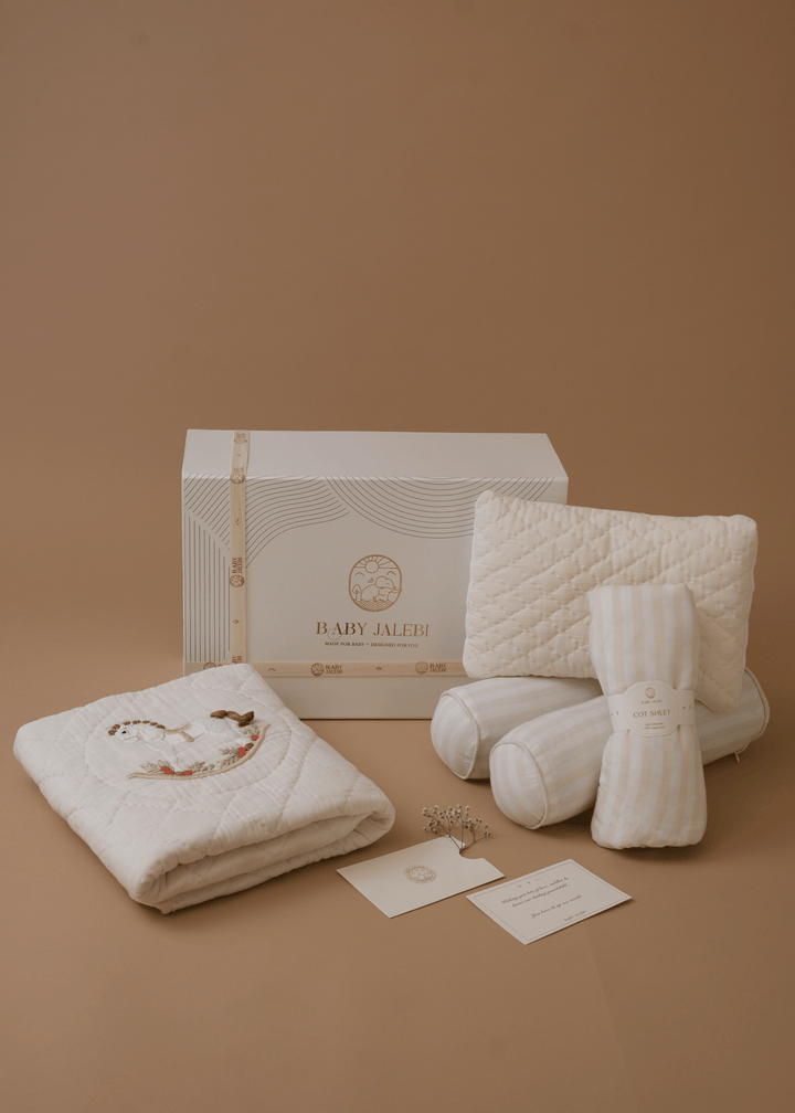 Baby Jalebi Cot Bedding Sets Rocking Horse Cot Bedding Set