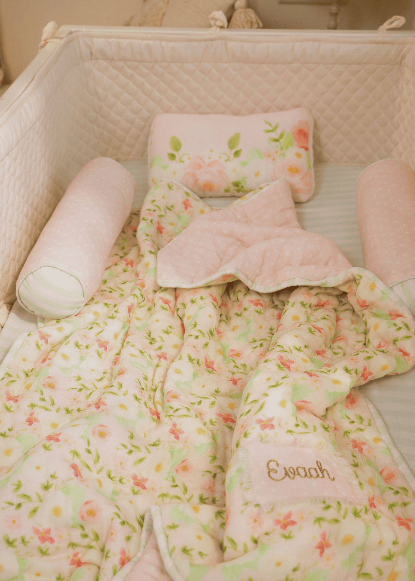 Baby Jalebi Cot Bedding Sets Sayuri Complete Cot Bedding Set with Bumper