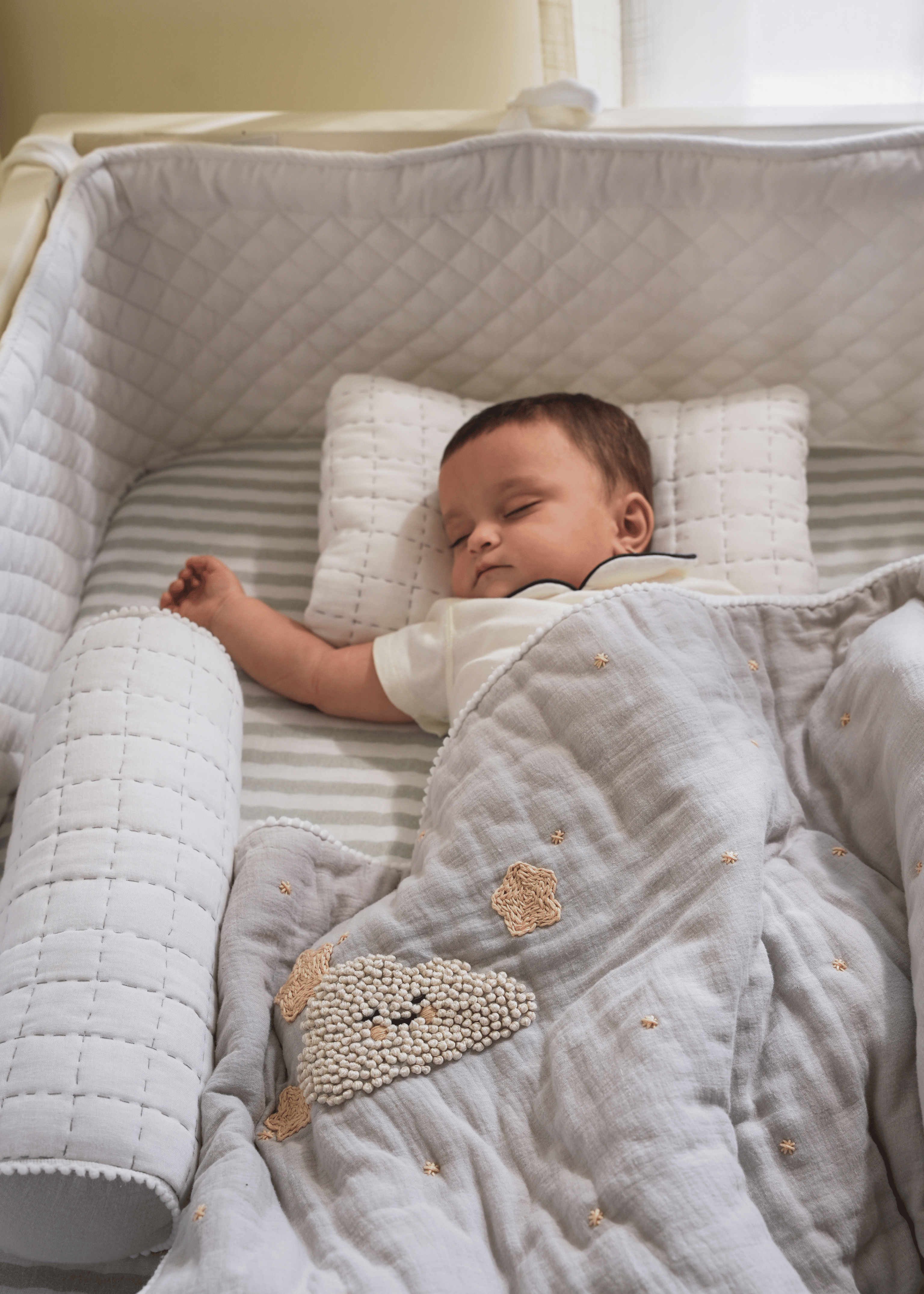 Baby Jalebi Cot Bedding Sets Starry Night Baby Complete Cot Bedding Set with Bumper