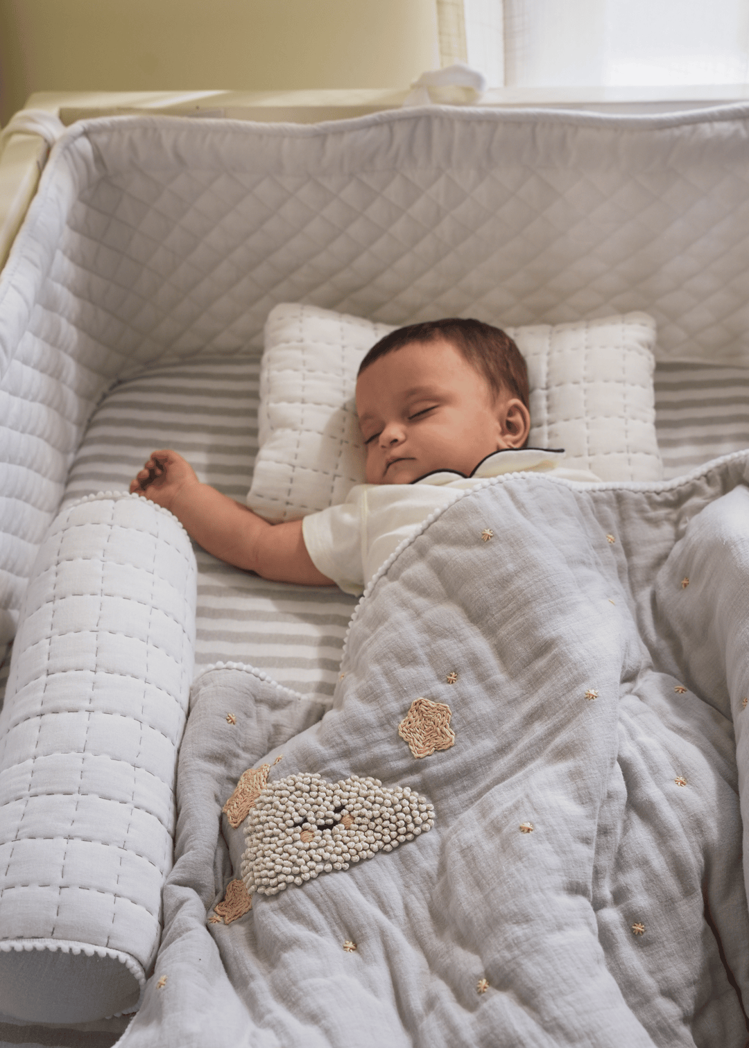 Baby Jalebi Cot Bedding Sets Starry Night Baby Complete Cot Bedding Set with Bumper