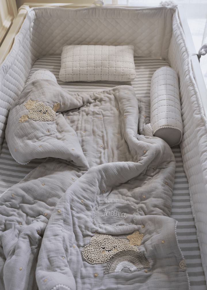Baby Jalebi Cot Bedding Sets Starry Night Baby Complete Cot Bedding Set with Bumper