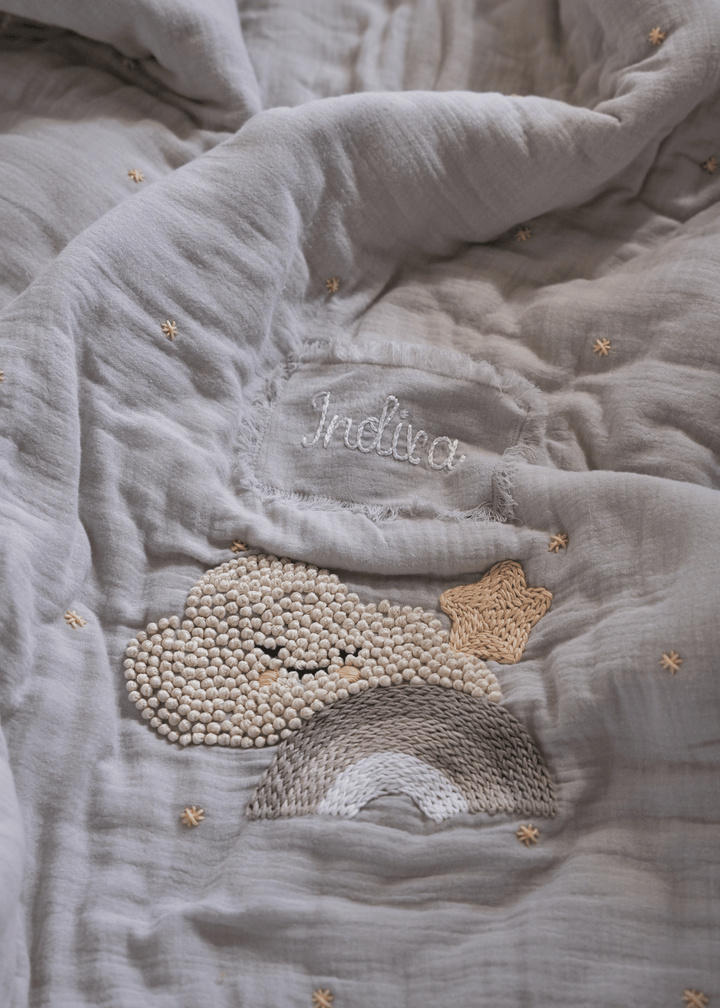Baby Jalebi Cot Bedding Sets Starry Night Baby Complete Cot Bedding Set with Bumper