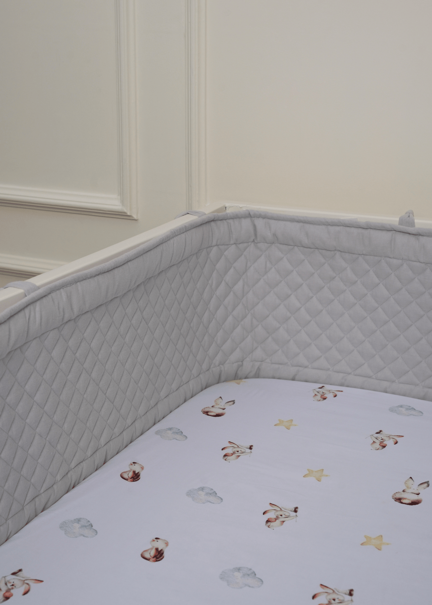 Baby Jalebi Cot Bumpers Cot Bumper - Grey