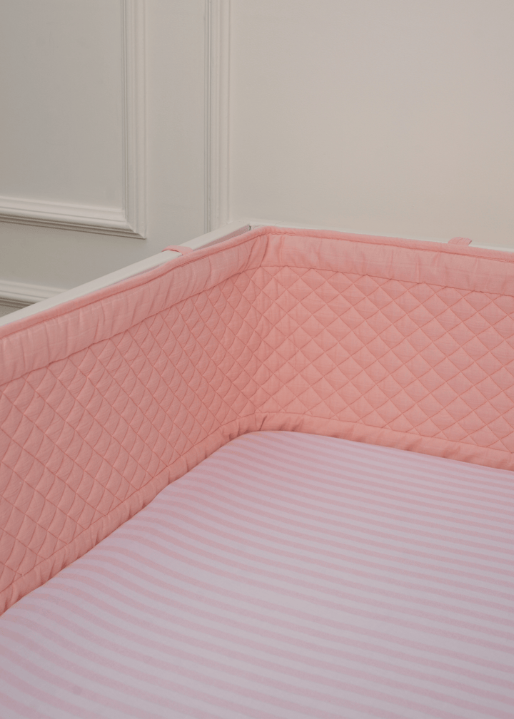 Baby Jalebi Cot Bumpers Cot Bumper - Pink