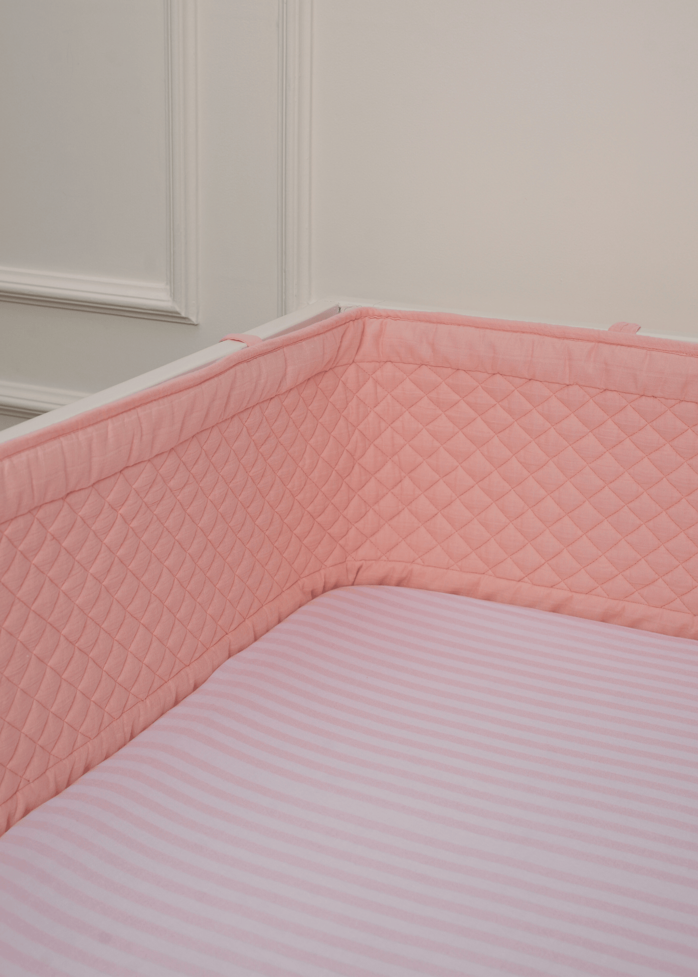 Baby Jalebi Cot Bumpers Cot Bumper - Pink