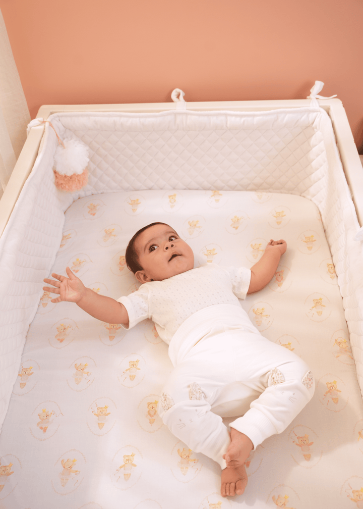 Baby Jalebi Cot Bumpers Cot Bumper - White