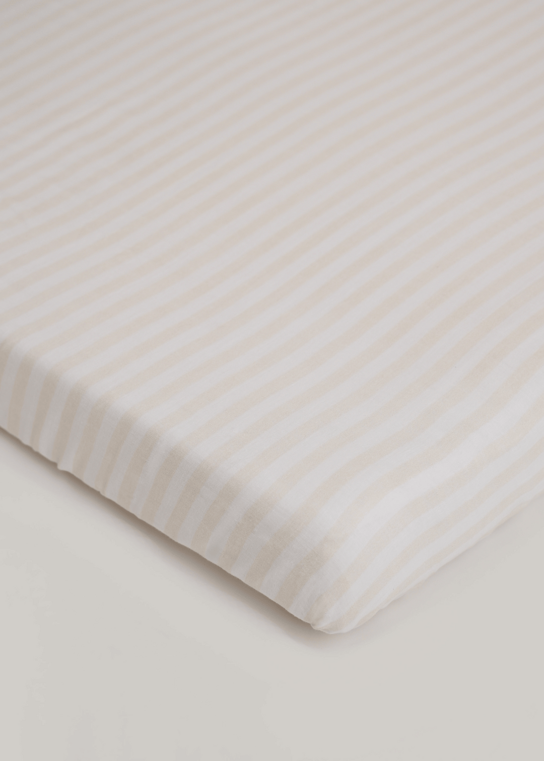 Baby Jalebi Cot Sheets Beige & White Fitted Cot Sheet