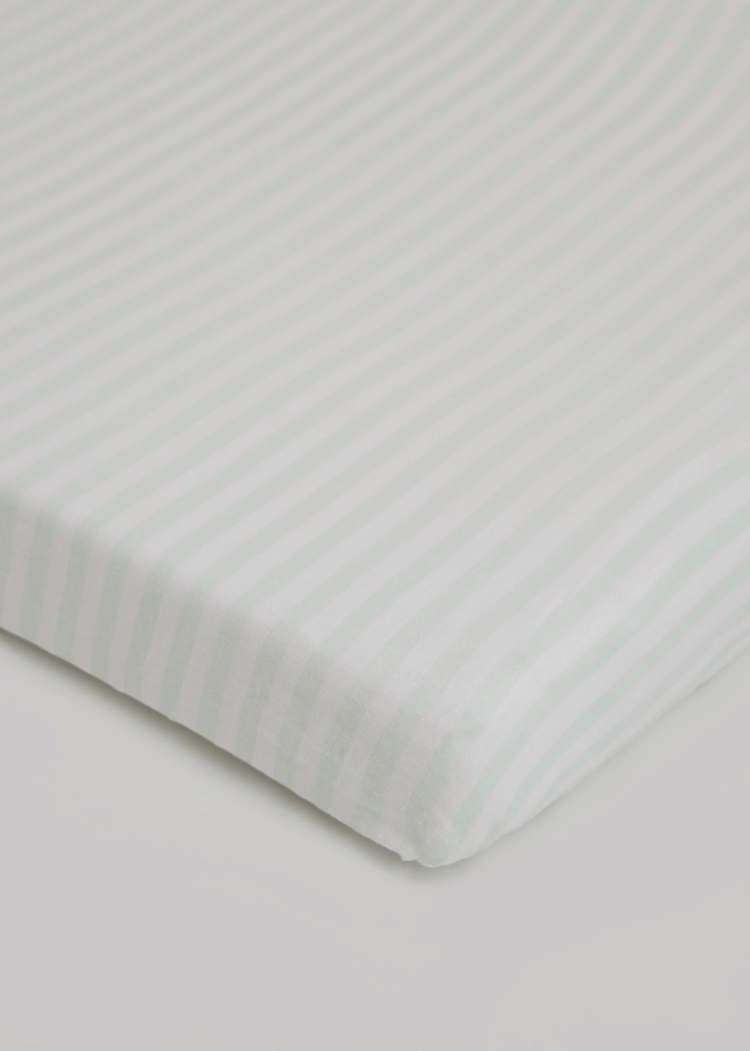 Baby Jalebi Cot Sheets Mint & White Fitted Cot Sheet