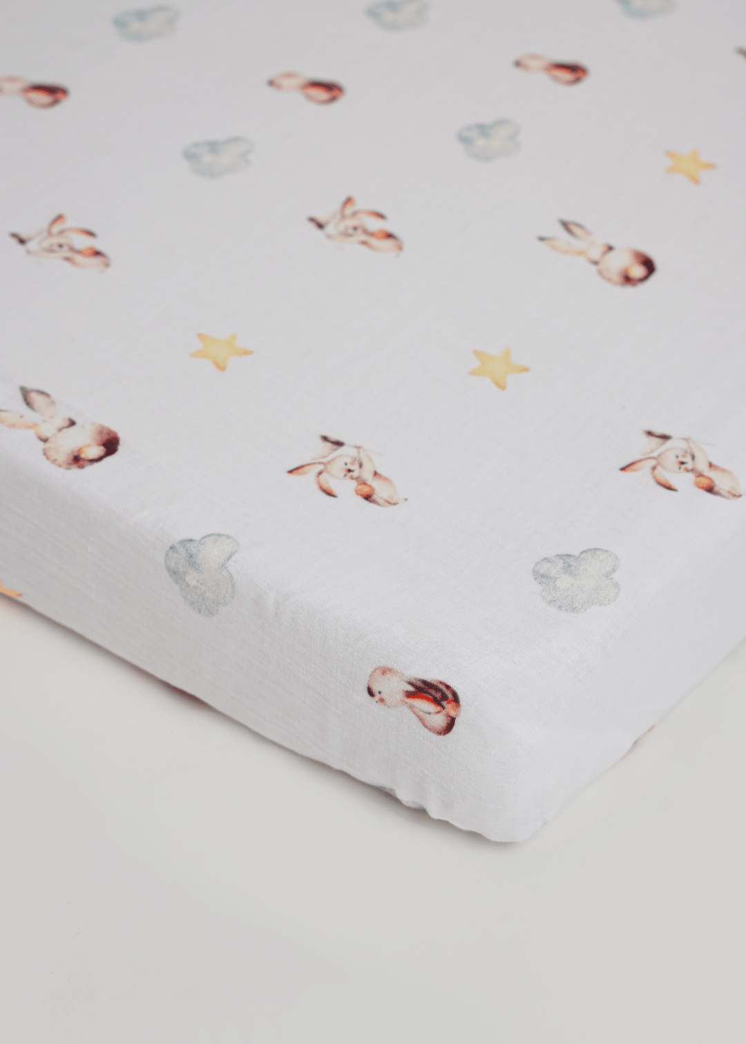Baby Jalebi Cot Sheets Up in the Clouds Fitted Cot Sheet