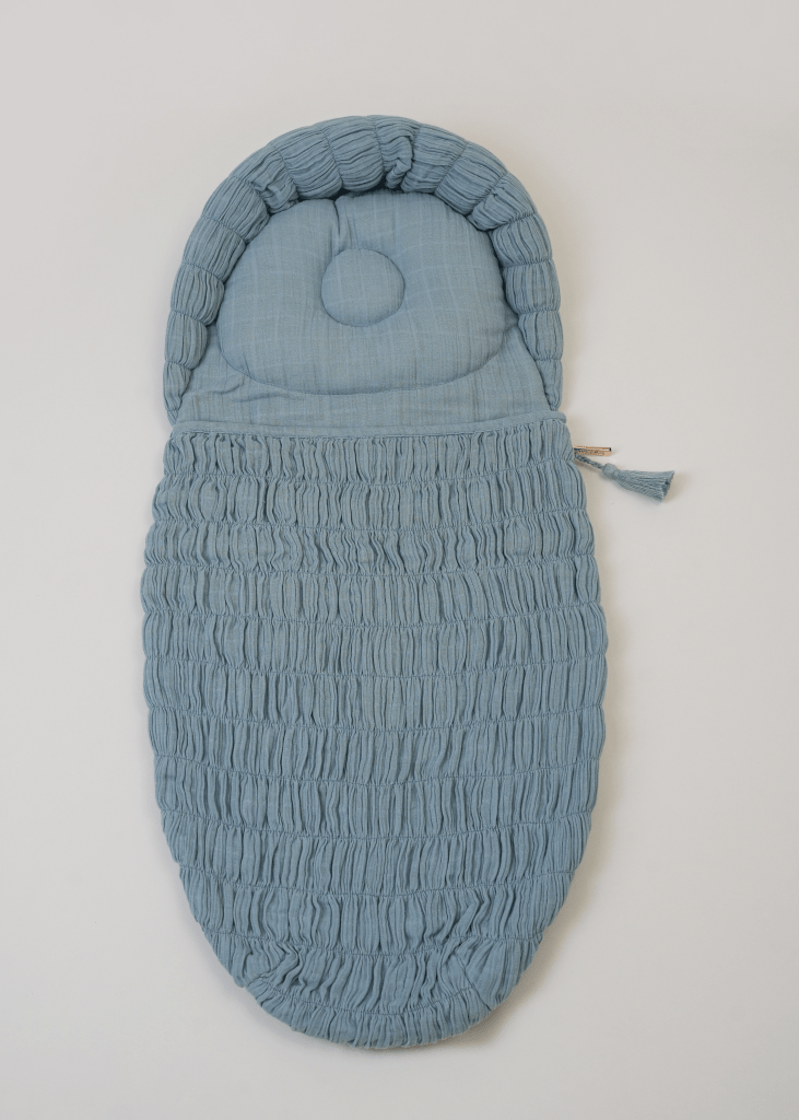 The Crescent Sleeping Bag Blue - Baby Jalebi
