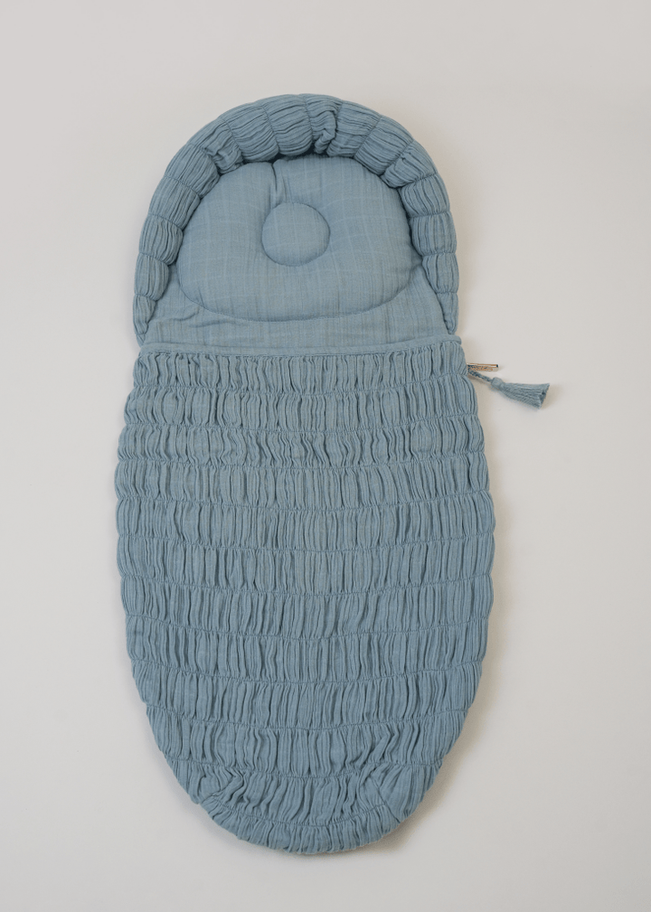 The Crescent Sleeping Bag Blue - Baby Jalebi