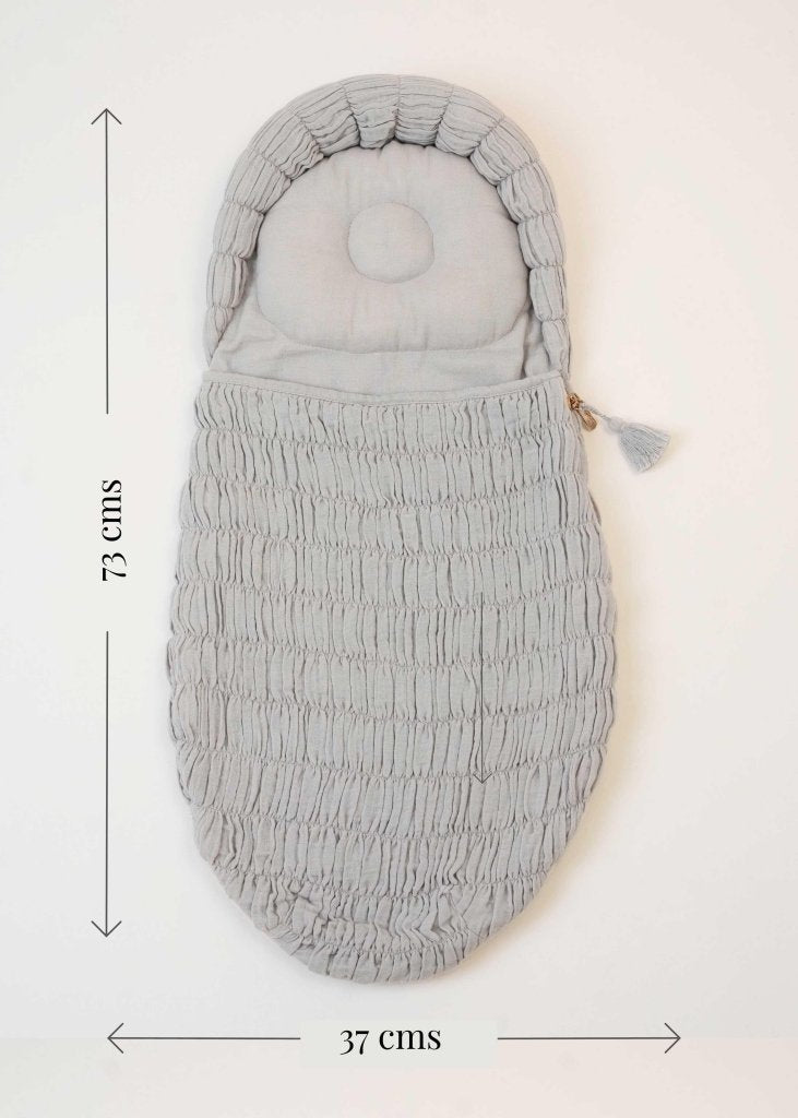 The Crescent Sleeping Bag Blue - Baby Jalebi