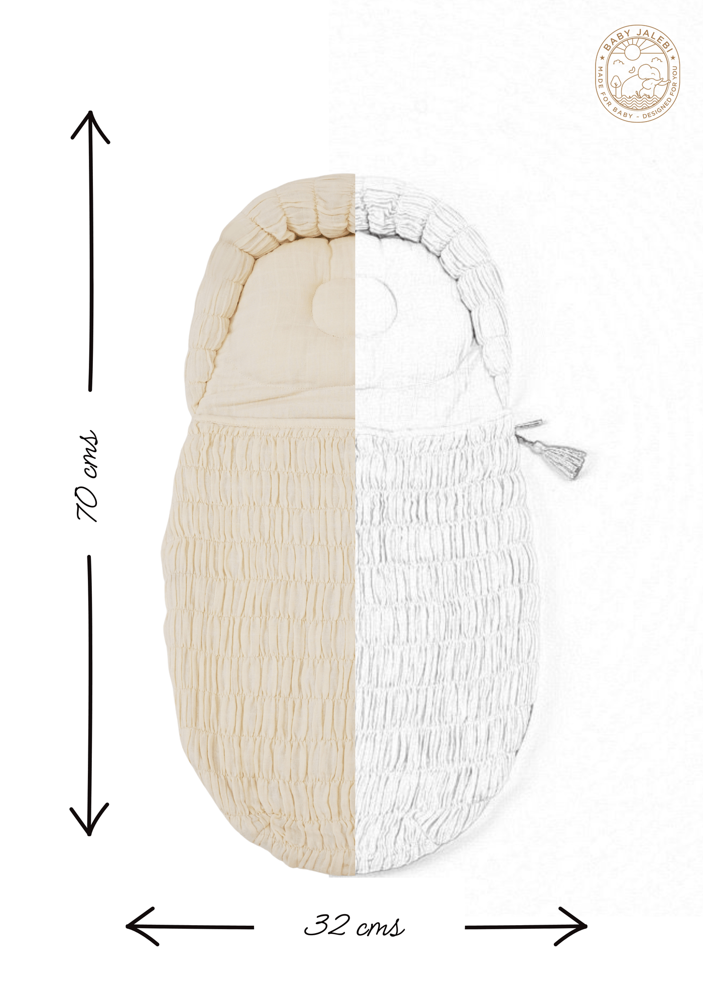 Baby Jalebi Crescent Sleeping Bag The Crescent Sleeping Bag Ecru