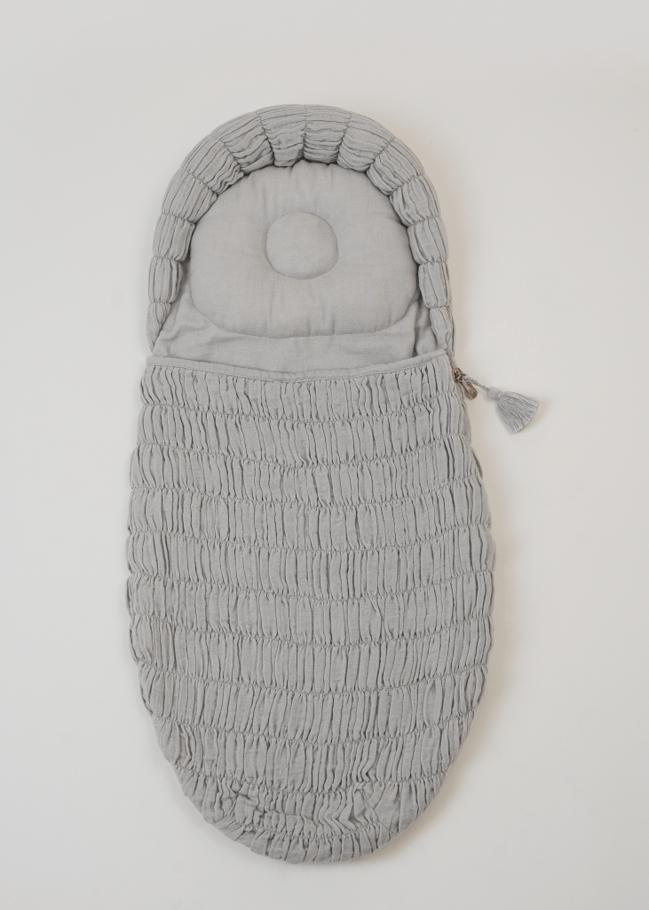 The Crescent Sleeping Bag Grey - Baby Jalebi